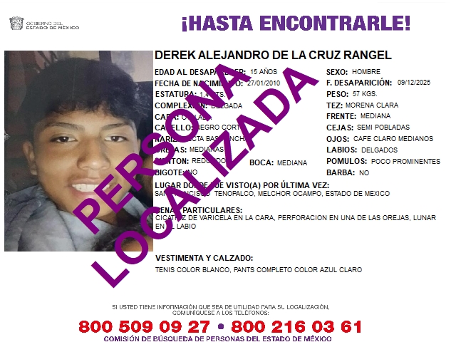 Boletines de personas localizadas | Comisión de Búsqueda de Personas ...